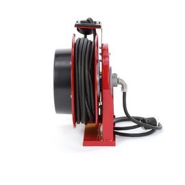 Elektryczny przewód sprężynowy Chowany zwijacz węża 45 stóp przewodu 12/3 GFCI Dual Outlet